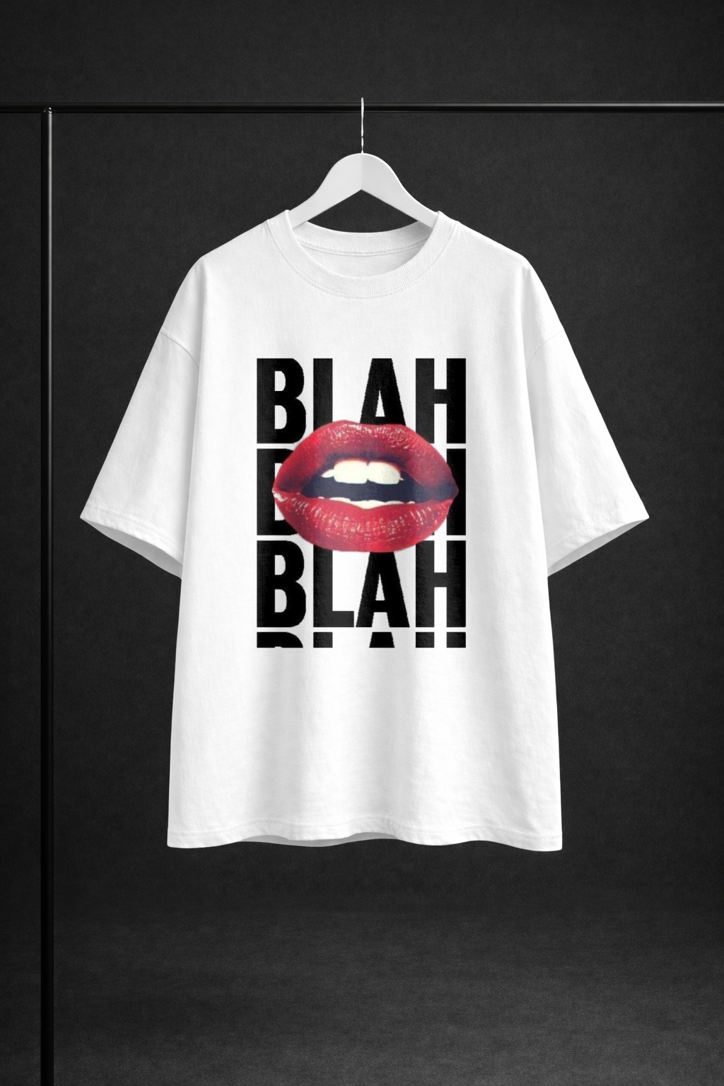 Blah Oversized Classic T-Shirt